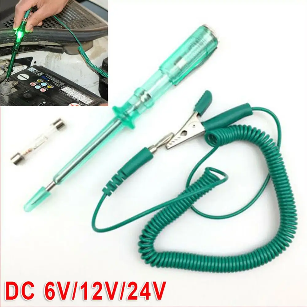Тестер цепи напряжения автомобиля DC 6V/12V/24V Детектор лампы зонд Электрический