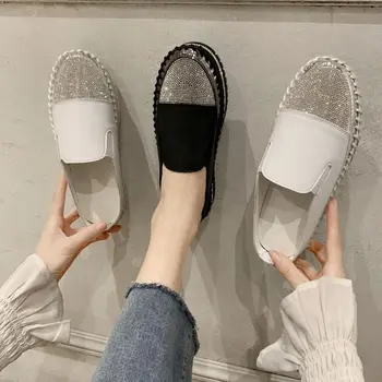 

CINESSD PU Outside Women Slippers Crystal Thick Bottom Female Shoes 2020 Summer Slippers For Women Fashion Platform Shoes Woman