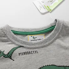 Летняя новая стильная детская футболка в западном стиле; детская футболка с короткими рукавами и принтом; трикотажная эластичная детская футболка