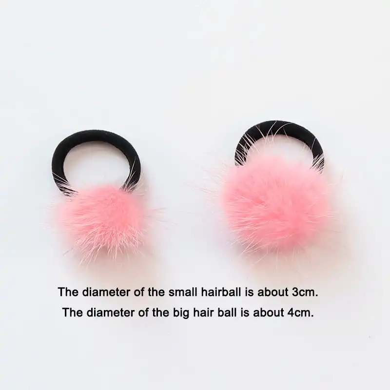 Jinjian 小さなミンクの毛玉ヘアアクセサリー韓国語バージョン気質真央真央ワイドつばリングヘッドロープ花 女子ヘアアクセサリー Aliexpress