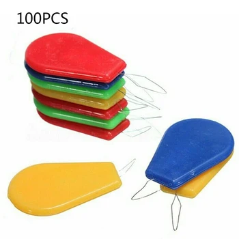 

100 Pieces New Needle Threader Bow Wire Insert Craft Tools Sewing Machine Easy Device Automatic Tool Sewing Accessories