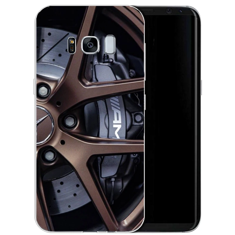Автоспорт AMG Шин Мягкий термополиуретановый чехол для телефона из термополиуретана чехол для samsung 2017A5 S7EDGE S6 S7 S9 S8PIUS 2018A8 A6 A8PIUS NOTE8 NOTE9