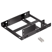 Металлическая Рамка 2,5 дюймов до 3,5 дюймов внешний HDD SSD металлический монтажный комплект адаптер кронштейн с SATA кабель питания винты R10