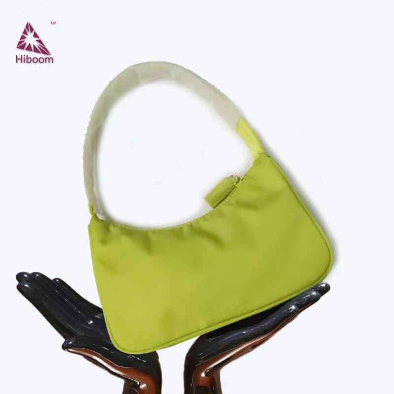 

Hiboom 2020 Ins Newest Fashion Women Shoulder Pure Drop Shipping Purse Bag High Quality Nylon Hangbag Mini Hobo Bag