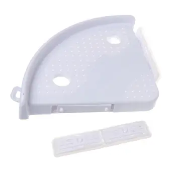 

Bathroom Corner Shelf Triple Wall Corner Mount Storage Holder Non-Marking Shelf