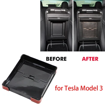 

For Tesla Model 3 Center Console Organizer Armrest Hidden Storage Box Center Console Container