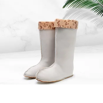 

Autumn And Winter Women's Rain Boots Can Be Removed Warm Inner Bile Winter Plus Velvet Warm Inner For 32Cm Tube