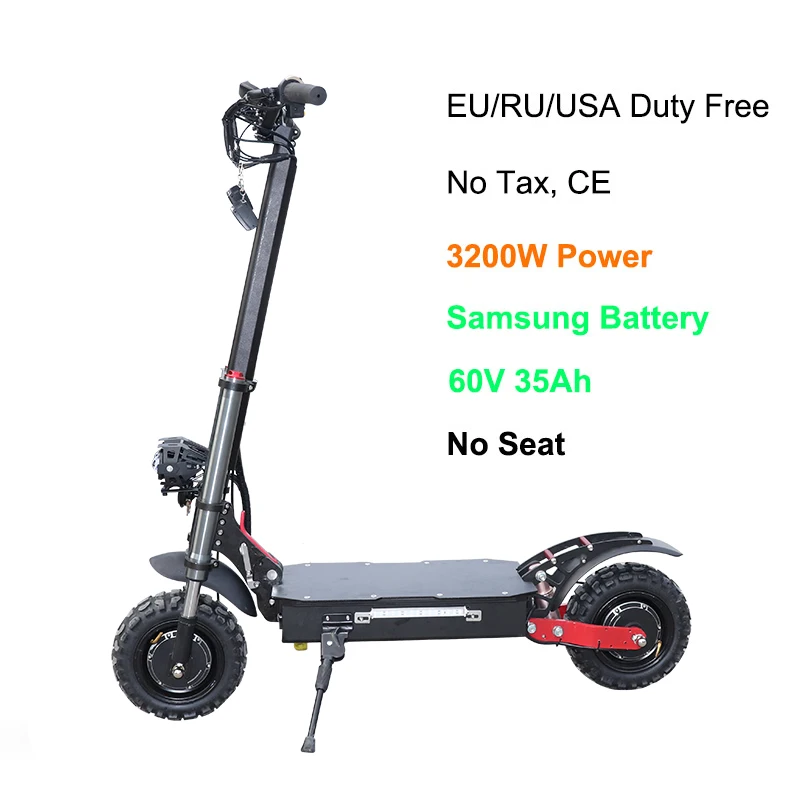 3200W SAM60V35AH JS 80 км/ч мощный 3200 Вт 1" электрический скутер внедорожный складной E скутер с батареей samsung взрослый самокат скейтборд - Цвет: 3200W SAM60V35AH