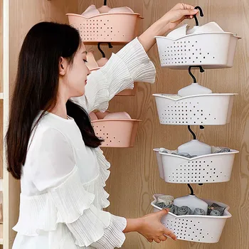 

Stackable Hanging Basket Underwear Storage Basket Sock Sorting Organizer Cesta De Almacenamiento Hanging Underwear Basket