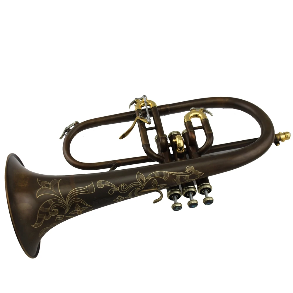Professional vintage coffee color Tone Bb Flugelhorn