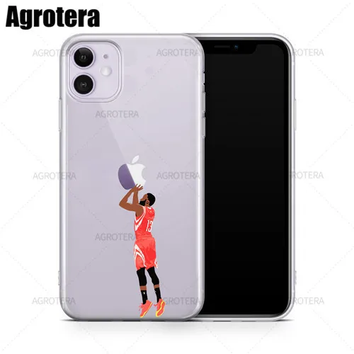 Agrotera Phone Cases James Harden Andre Iguodala Paul George Clear TPU Case Cover for iPhone 12 SE2020 XS 13 for iPhone11Pro Max James Harden