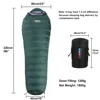 Desert&Fox Duck Down Sleeping Bag Winter Mummy Warm Sleeping Bag 1200g Down Filler Adult Camping Blanket for Hiking, Travelling ► Photo 3/6