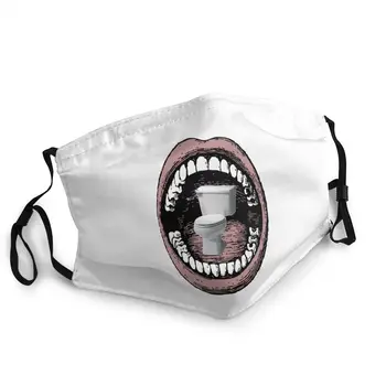 

Potty Mouth Unisex Reusable Mouth Face Mask Printed Dustproof Mask Protection Cover Respirator Mouth Muffle