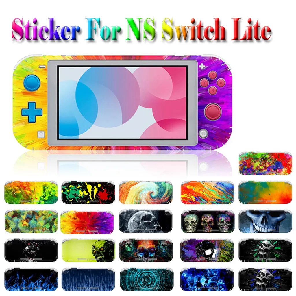 Лучшие продажи продуктов защитная кожа Наклейка Обложка для NS Switch Lite консоль контроллер кожи набор Носимых устройств