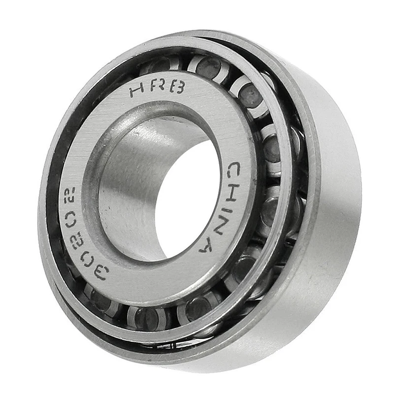 Single Row 15mm x 35mm x 12mm Tapered Roller Bearing 30202 Silver Tone