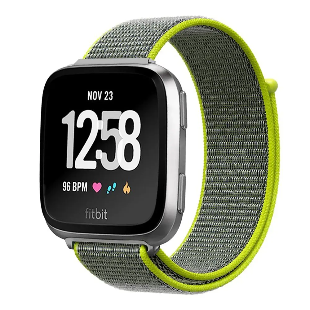Сменный нейлоновый ремешок для Fitbit Versa2 2 дышащий регулируемый ремешок для часов с петлей для Fitbit Versa Lite умные часы