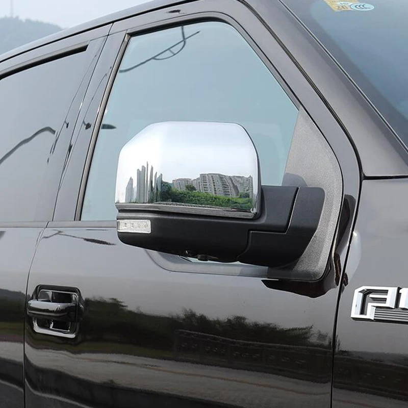 ABS Хромированная боковая крышка зеркала заднего вида аксессуары для Ford F150 16 17 18 стайлинга автомобилей
