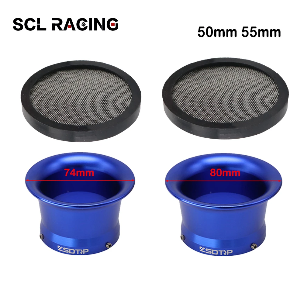 

SCL Racing 50mm 55mm Motorcycle Carburetor Air Filter Cup Wind Horn Cup Cleaner Intake Pipe For PE PWK21 24 26 28 30 32 34