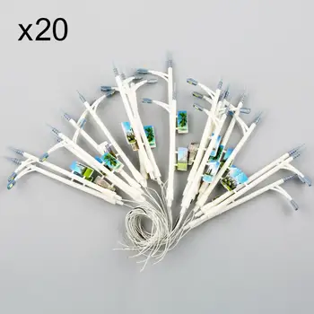 

20pcs Multicolour N Scale 1:150 3V LED Advertising Lamppost lamps Street Lights