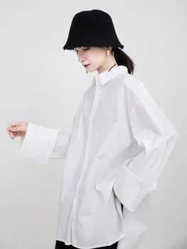 

2020 Korean blouse spring and autumn blouse women long sleeve lapel white blouse casual OL style women tops and blouse