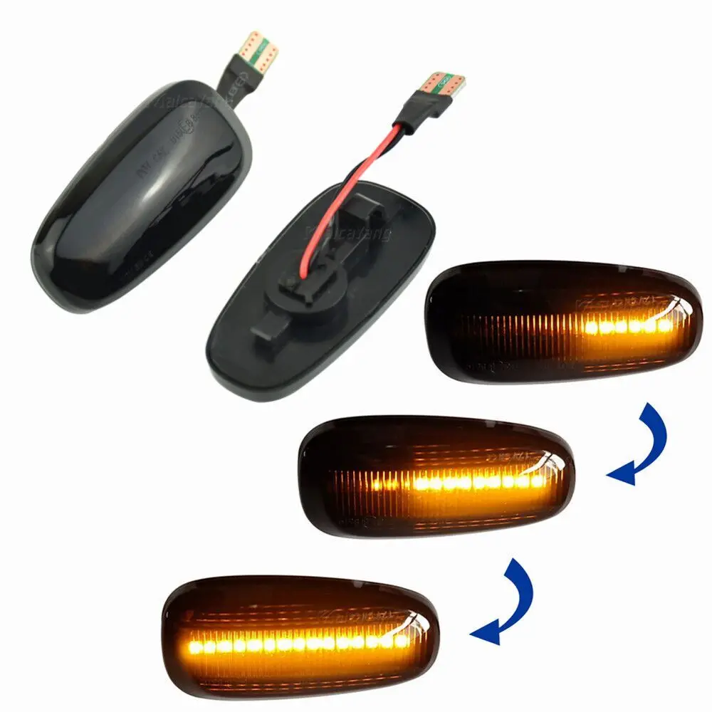 

Turn Signal Indicator Dynamic Sequential Repeater Flowing LED Blinker For Opel Astra G 1998-2009 Side Marker Light