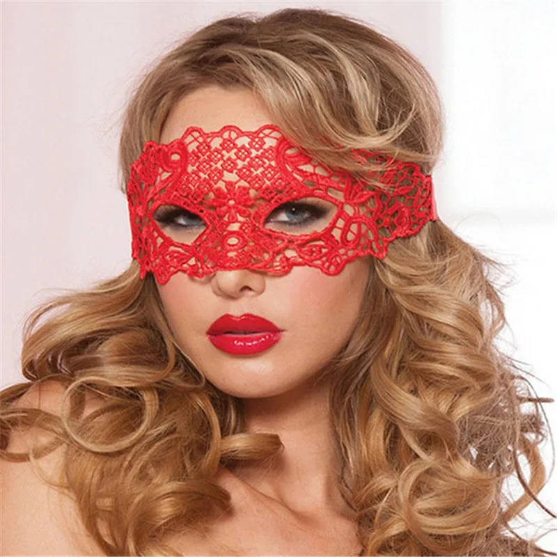 Женские сексуальные, кружевные, из ткани органди Цельный боди Мини Тедди глубокий v-образный вырез ночное белье открытая спина прозрачный комбинезон эротичный костюм кошки - Цвет: Red Mask