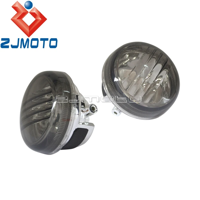 2x Smoke Lens Мотоциклетный светильник для указателей поворота, объектив для Suzuki Boulevard M109R VL800 volusion C90 1500, крышка для объектива, передняя и задняя - Цвет: 2x Smoke Lens