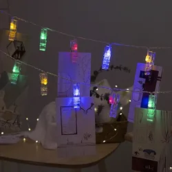 LED Photo Wall Clip Light String Creative Waterproof Full Copper Core Wire Bedroom Decorate Romantic Transformation Party Layout