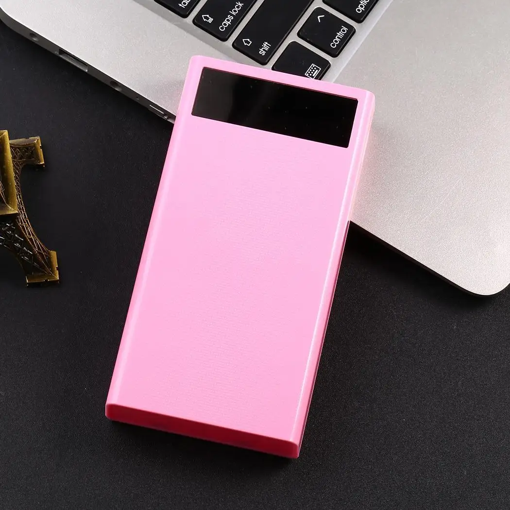 Прочный практичный 4 usb порта светодиодный 5 V/2A цифровой аккумулятор для зарядки power bank дисплей мощность 5 V/2A чехол для банка