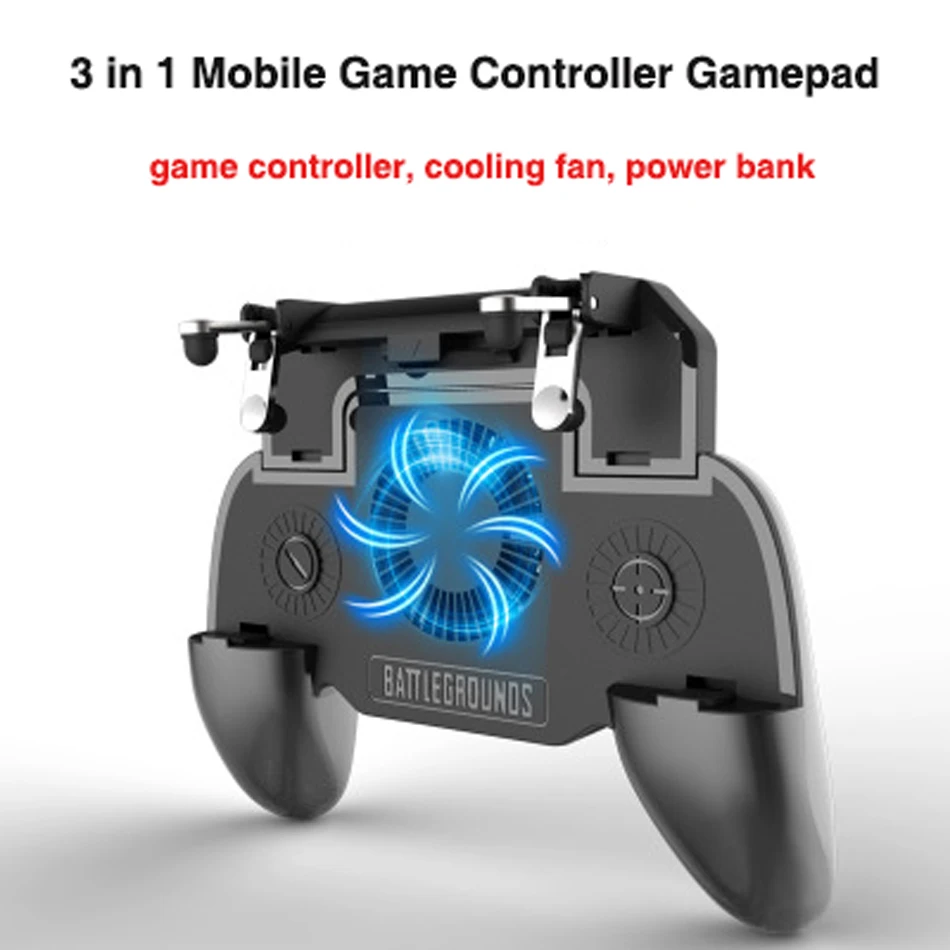 Для PUBG Mobile Fame контроллер геймпад джойстик для iOS/Android телефон игры шутер Joypad геймпад кулер вентилятор с power Bank