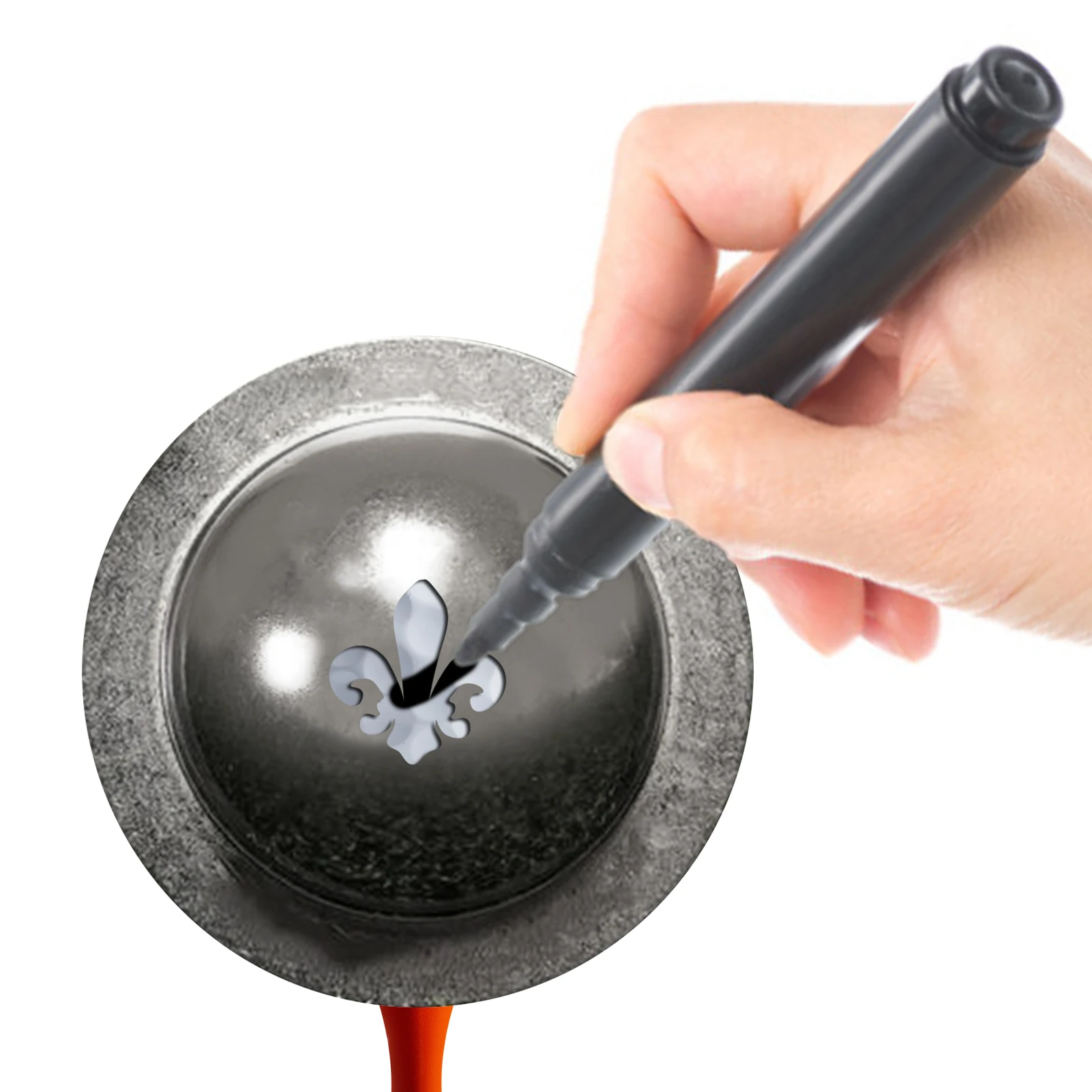 Golf Ball Liner Golf Ball Drawing Alignment Stencils Marking Tool Golf Marker Drawer Stainless Steel DIY Tool Golf Alignment Too 4