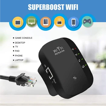 

300Mbps WiFi Repeater Wireless Wifi Network Router Power Extender Booster Long Range Wi-Fi Signal Amplifier AP Access Point