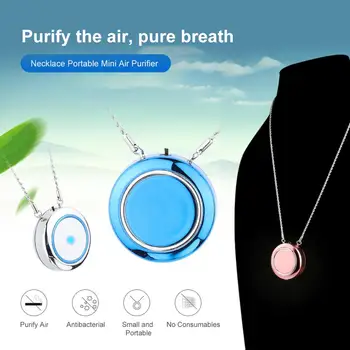 

Air Purifier Fashion Personal Wearable Air Purifier Necklace Mini Portable Air Freshener Ionizer Negative Ion Generator