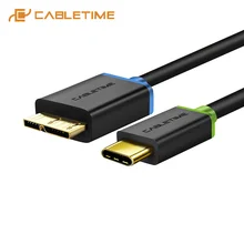 CABLETIME USB 3.1 Type C to Micro 3.0 USB Type c to Micro b Male Data Cable Sync Charging for Macbook USB-C Micro USB Cable C009 usb 3 0 am to micro b male cable 1 8m length