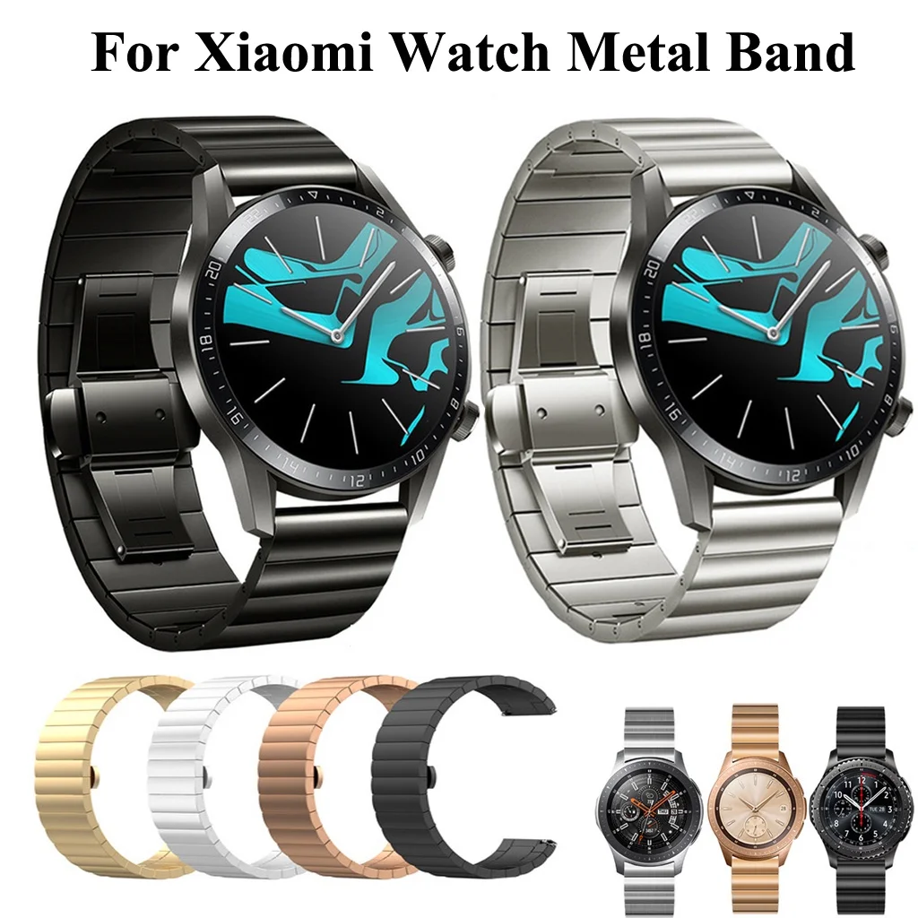 

Stainless steel strap for Xiaomi Youpin Haylou RT LS05S,Watch Color,Mi Bro Air,Haylou LS02 Metal Band 20mm 22mm