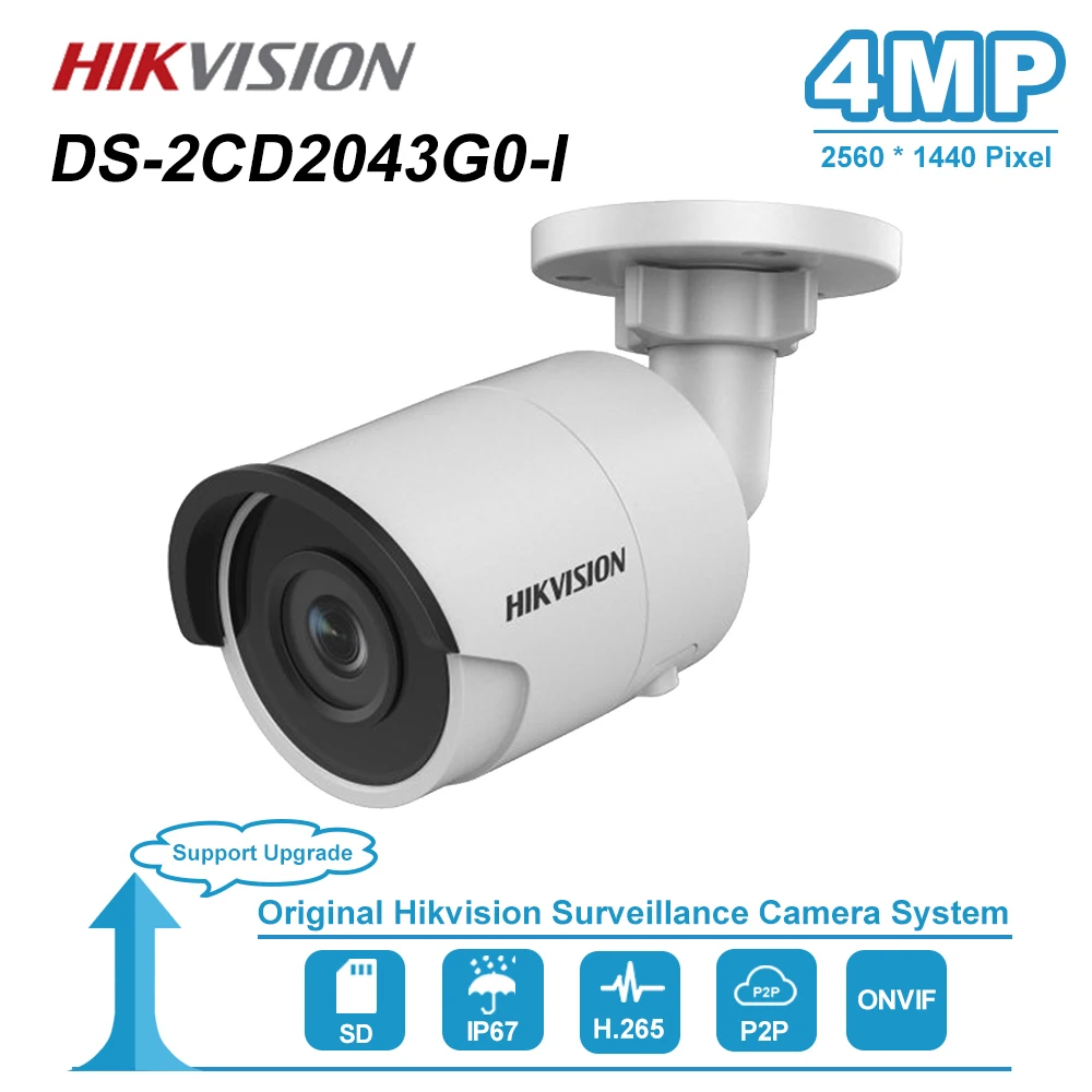  Hikvision 4MP Bullet IP Camera PoE Onvif H.265+ Home/Outdoor IP67 Video Night Vision CCTV Security  - 33000517808