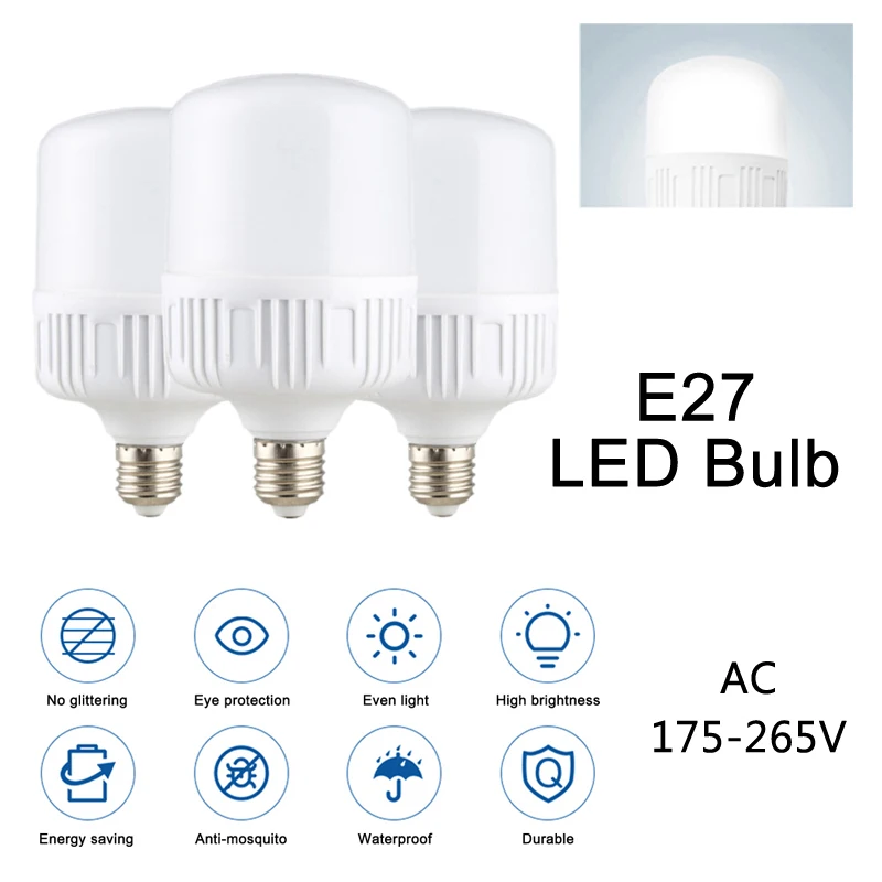 E27 светодиодный лампы Яркость AC220V 5W10W15W20W30W40W60W лампады высокого светильник ing даже