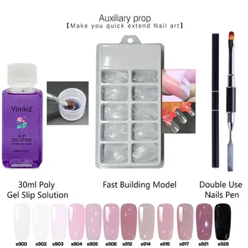 

Poly Gel False Nails Liquid Double-end Nail Pusher 30ml Nail Quick Extension Glue Four-piece Suit
