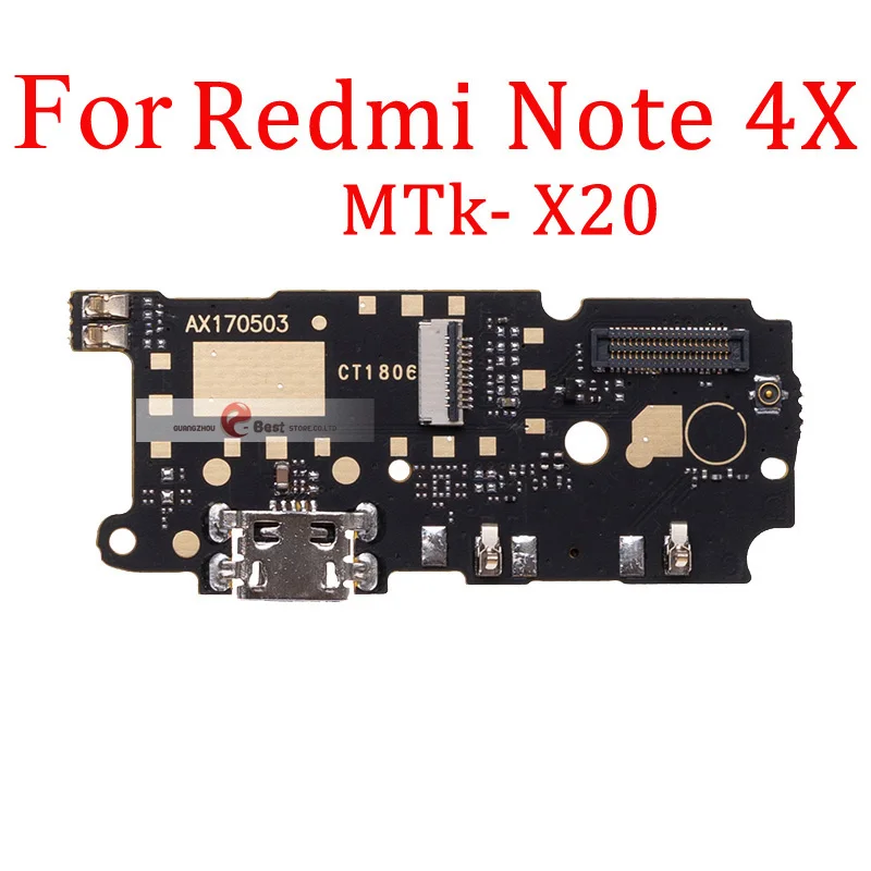 5 шт./партия для Xiaomi Redmi note 4 4 Pro 4A/Redmi note 4X usb-порт для зарядки док-разъем плата для зарядки гибкий кабель