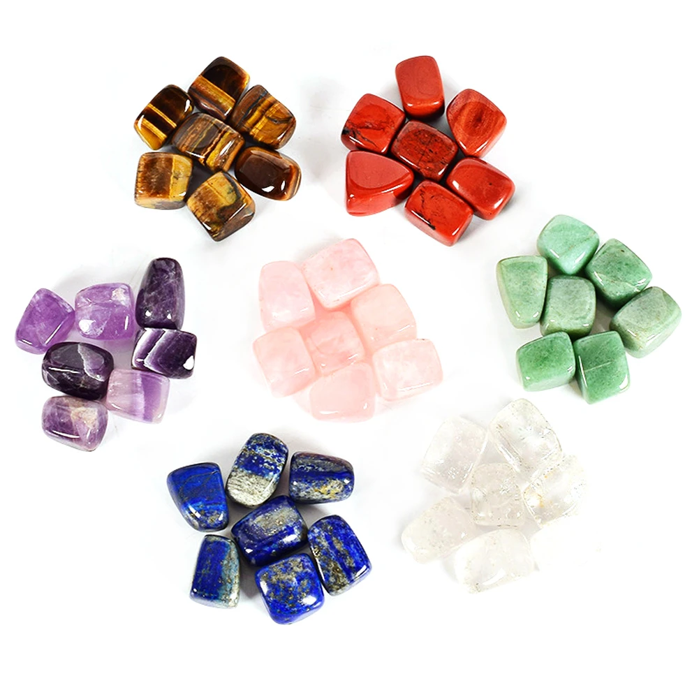 

Seven Chakra Stone Yoga Chakra Irregular Reiki Healing Natural Crystals Stone Comfortable Polished Individual Stones 7 Colors