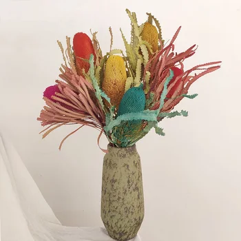 

Burbank Wood Dried Flower Bouquet Natural Dry Plant Flower For DIY Wedding Home Decoration Ornaments