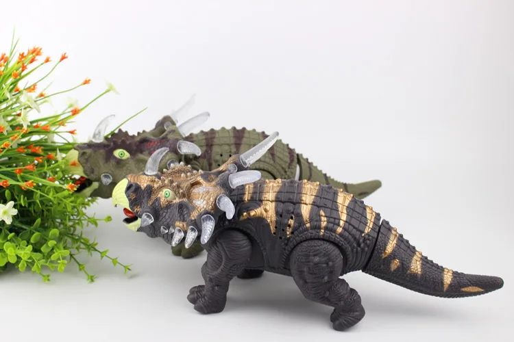 Model Electric Triangular Dinosaur Will liang hui Sound Making Dinosaur Toy Dinosaur Model CHILDREN'S Toy Gift