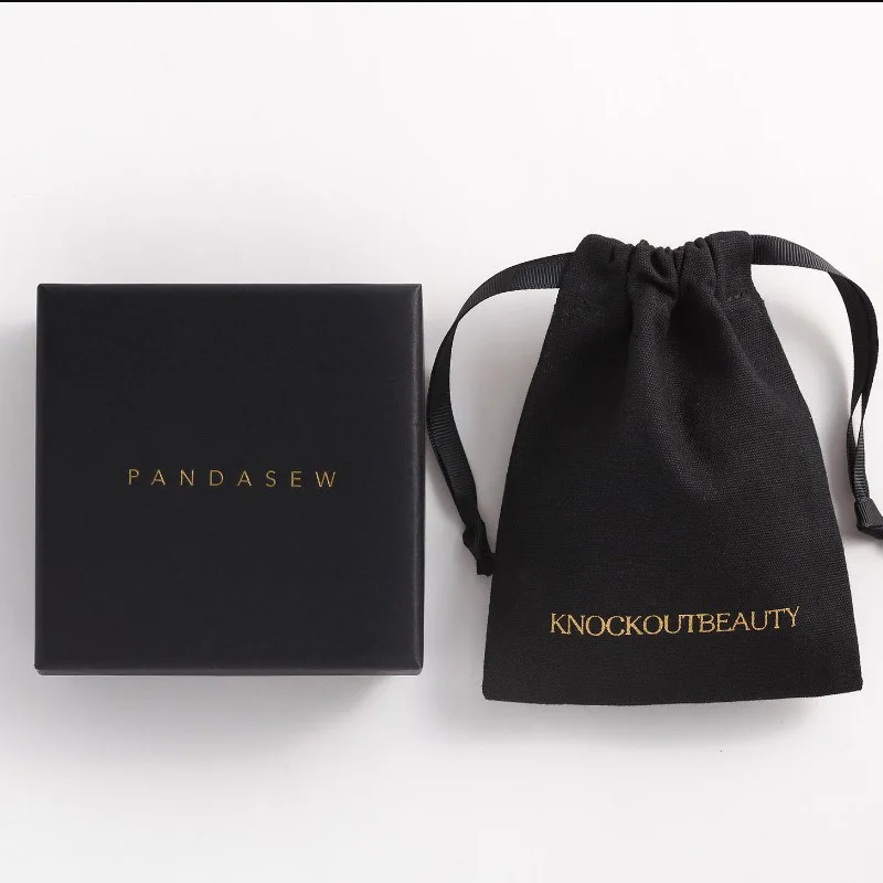 고급 면 선물 가방 5x7cm(2x2.75인치) 7x9cm 11x14cm 15x20cm(6x8인치) 메이크업 드로스트링 파우치