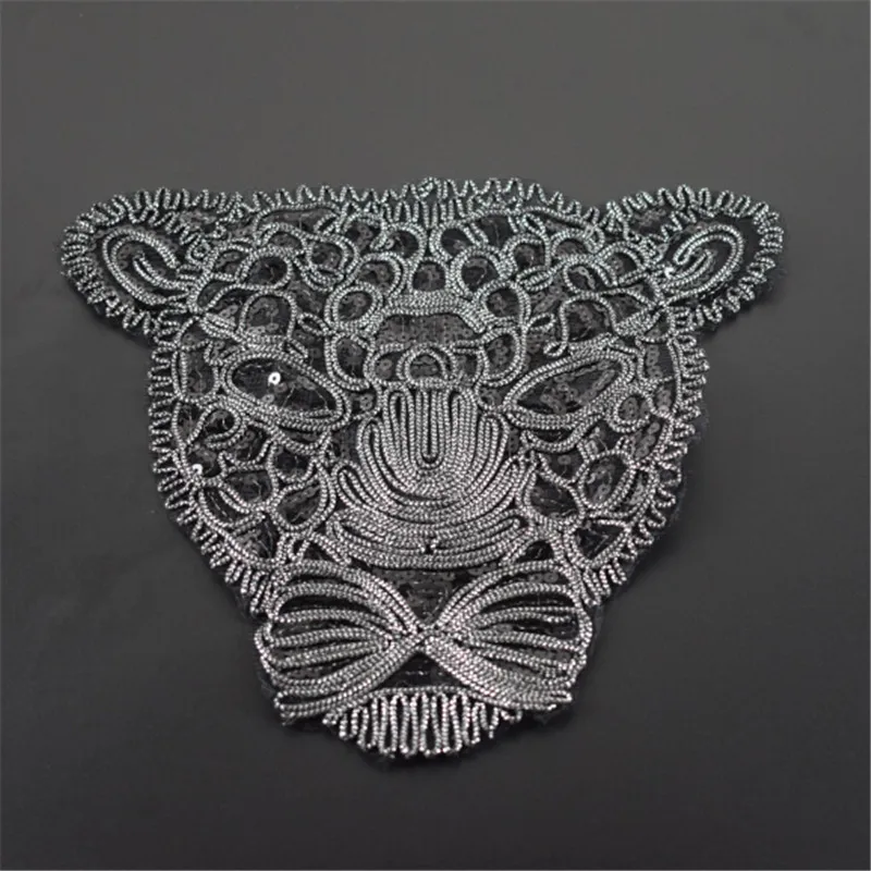 T shirt Women patch black sequins 285mm leopard deal with it biker patches for clothing stickers 3d t shirt mens free shipping