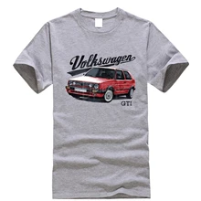 Модная мужская футболка с принтом Гольф mk2, хлопковая Повседневная футболка с круглым вырезом