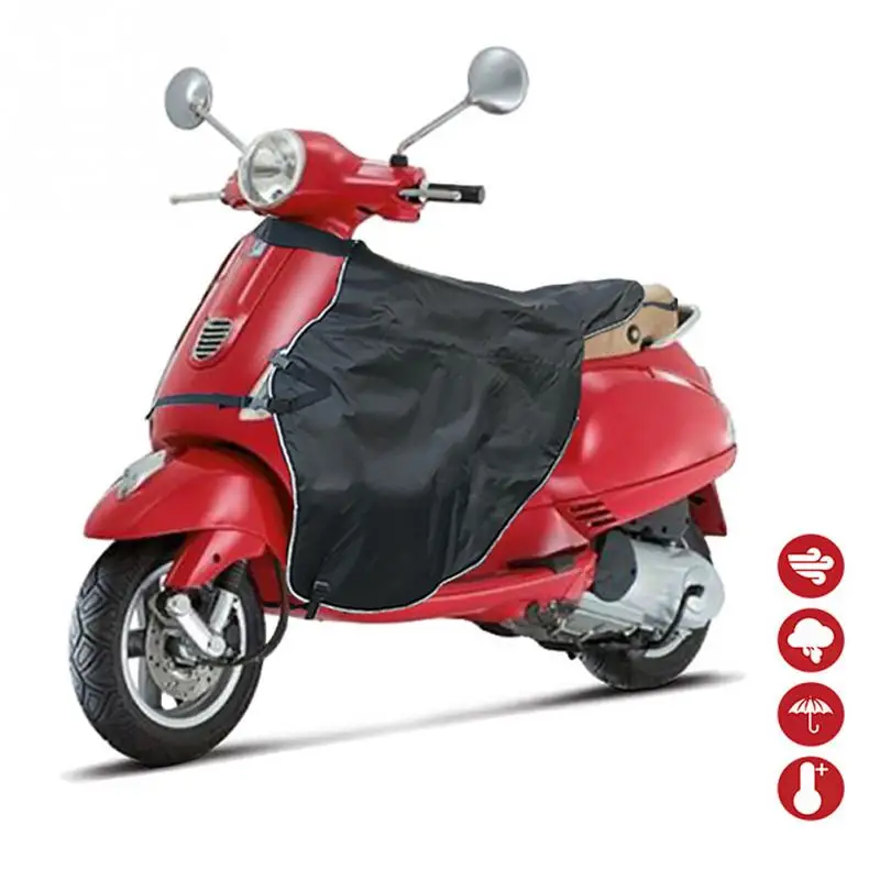 Online Manta Scooters impermeable motocicleta cubierta de la pierna de invierno colcha de montar en frío protección Universal caliente lluvia al aire libre calentador de rodilla