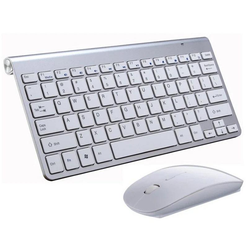 Miniteclado y ratón inalámbricos portátiles, conjunto combinado de 2,4G para Notebook, portátil, Mac, PC, TV inteligente, PS4 - Imagen 2