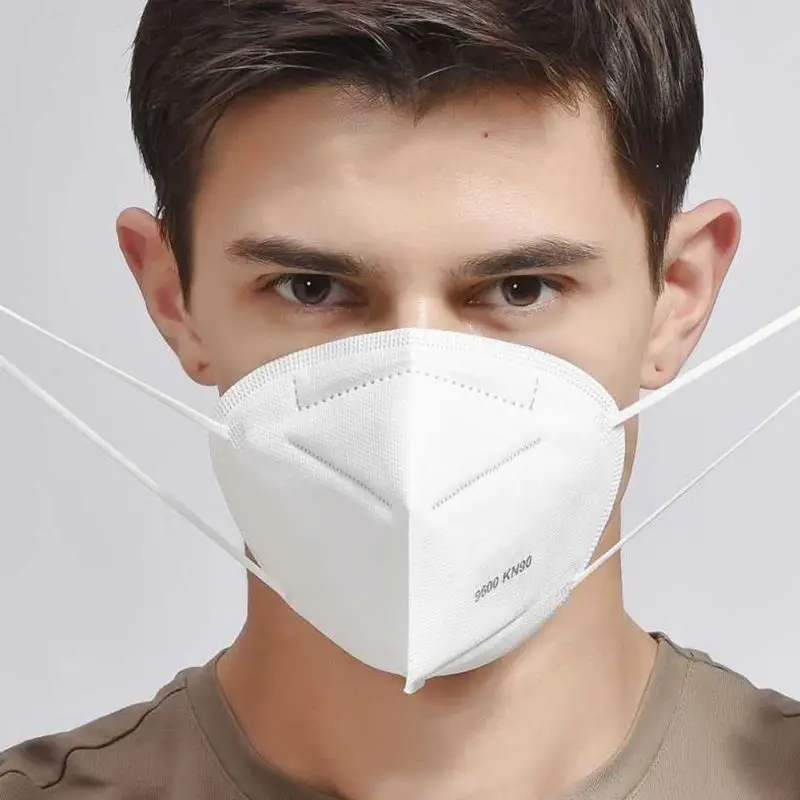 

10PCS Mouth Face Mask 95% Filtration Cotton Mouth Masks Anti-Dust 3 Filter Against Droplet Anti PM2.5 Dust KN90