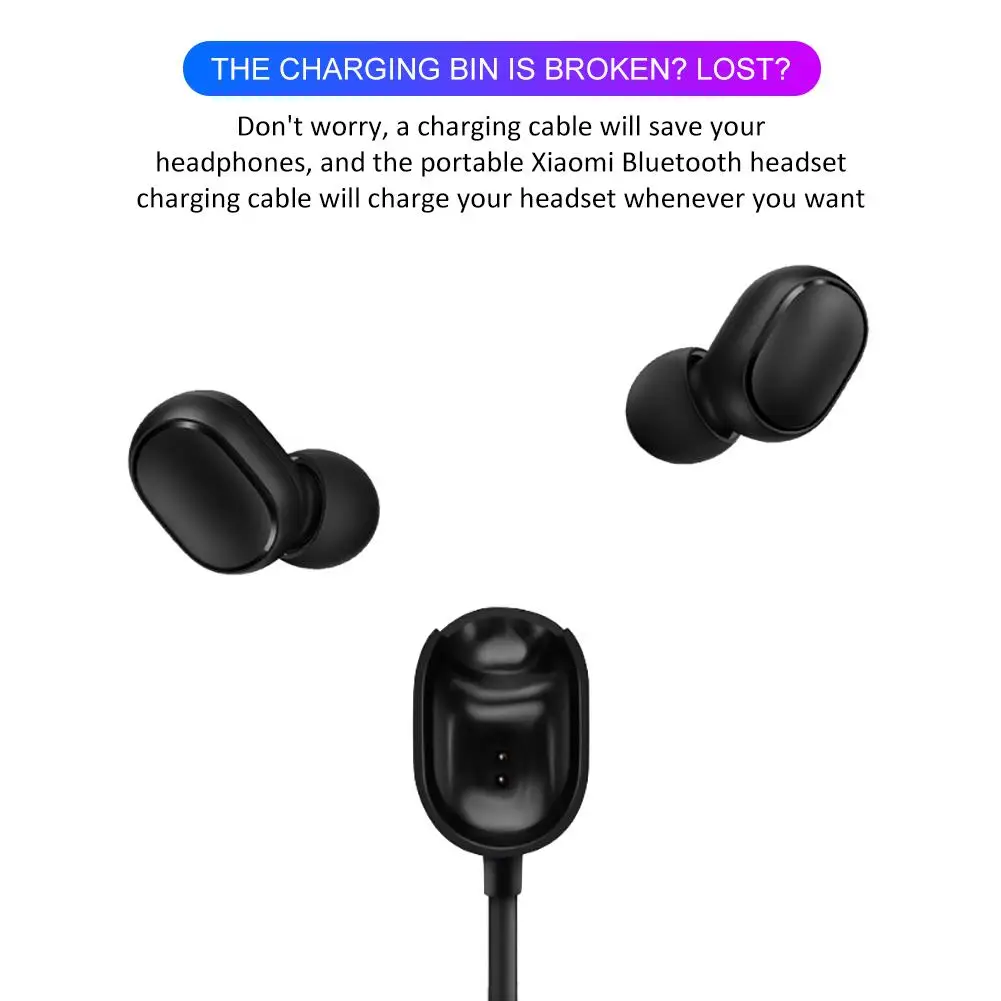 USB Беспроводная bluetooth-гарнитура зарядный кабель зарядное устройство для Xiaomi Airdots Youth/Redmi Airdots Наушники Аксессуары