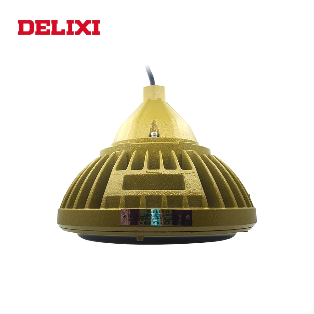 DELIXI B светодиодный 63-II Взрывозащищенный Светильник s 60 Вт 80 Вт 100 Вт IP66 WF1 AC 220 В Светодиодный промышленный Фабричный светильник Взрывозащищенный Светильник